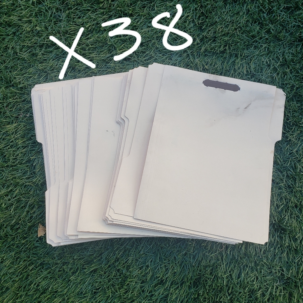 Manilla File Folders with fasteners X38